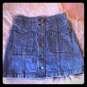 Free people denim skirt